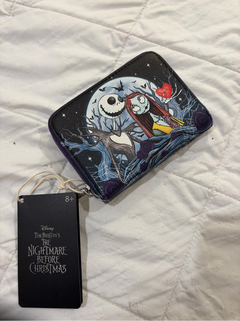 The Nightmare Before Christmas Zip Wallet - Black